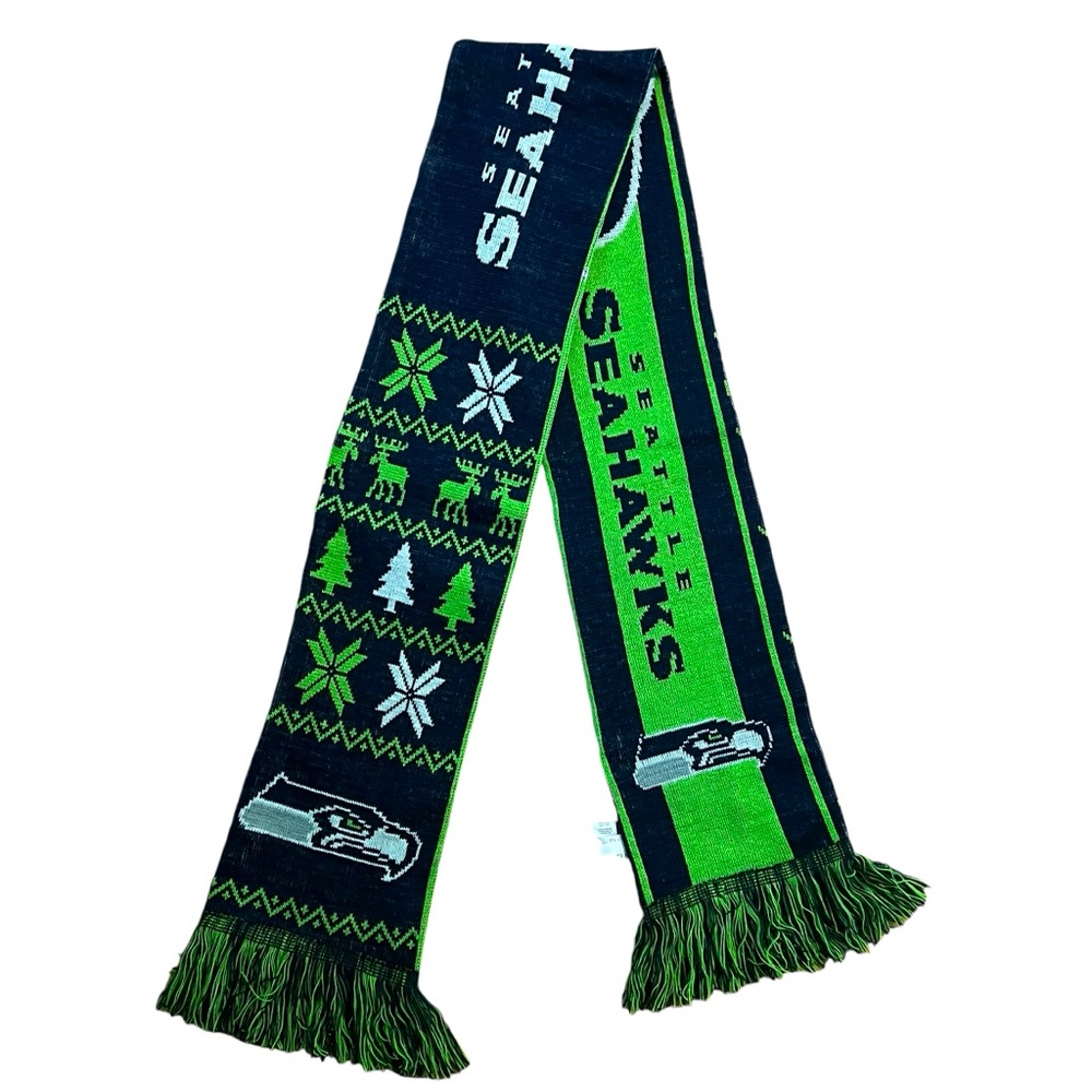 FOCO Forever Collectables NFL Seattle Seahawks Reversible Ugly Scarf